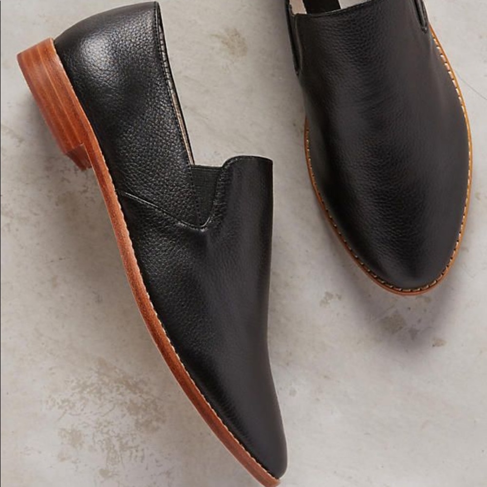 Matt Bernson Manhattan Black Leather Loafer Sz 7